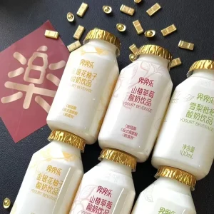 Jelley Brown Lactic Acid Bacteria Drink Custom Private Label Three New Flavors Strawberry Water Milk Bottle Packaging Soft Drink