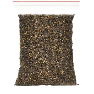 Jinjunmei Organic Black and Red Tea Golden Needle Fermented Loose Leaf for Health and Slimming Packaged in a Bag