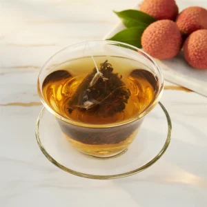 Jupin Lychee Black Tea Pyramid Bags 6g X 50 Sachets (300g Total) for Restaurants & Hotels