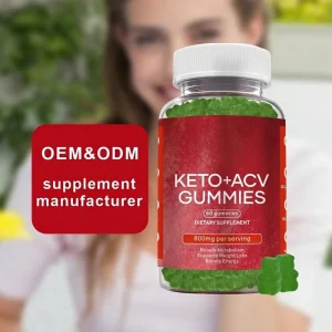 Keto ACV Gummies 800mg Apple Cider Vinegar Gummy Supplement for Weight Loss Metabolism Energy Private Label