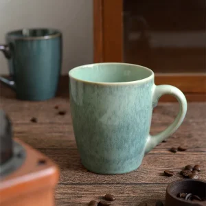 Kiln fired Artistic Feel Luxurious Vintage Ceramic Mug Modern and Simple Design KW001 Model Gradient Coffee Latte Cup