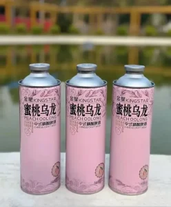 KingStar Peach Oolong Tea Chinese Craft Beer 1L Bottles & Aluminum Cans 6 Pack Natural Fruit Flavor 4.1% ABV Herb & Spice Light