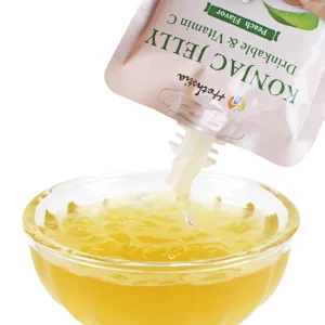 Konjac Snack GMO Free Fruity Adults Instant Shirataki Vitamin C Drinkable Jelly Bag Sugar Free 4Kcal
