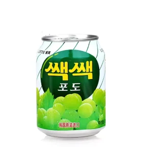 Korean 238ml*24 Grape Flavor Pulp Juice Drink Exotic Snacks and Drinks Sweet Drinks