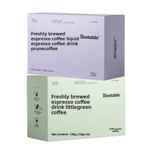 LUMIFLORA Premium Prune Black Coffee Cold Brew Liquid Espresso Concentrate Trans Fat Free Fruit Flavored 100g Pack 9 Months
