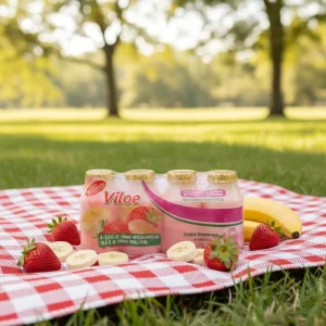 Lactobacillus Beverage Strawberry Banana Fruit Flavor Beverage Yogurt Low Fat Lactic Acid Bacteria Drink