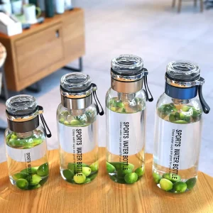 Large Capacity High Borosilicate Glass Water Bottle 750ml 1000ml 1500ml