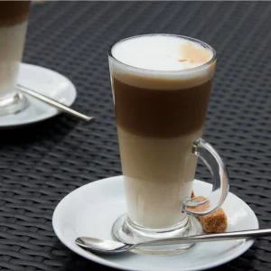 Latte Coffee Cup High Quality Latte Glass Cup With Handle Latte Macchiato Cup