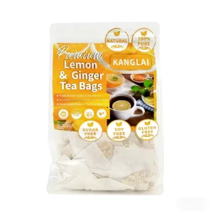 Lemon Ginger Tea Bags Fresh & Warming Herbal Blend for Digestive Comfort & Daily Vitality OEM Custom Factory Direct