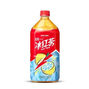 Lemon flavored Iced Black Tea 1L*8 Bottles in a Large Case a Summer Fruit flavored Tea to Relieve Greasiness