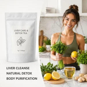 Liver Care Detox Tea Body Cleansing Herbal Tea Bag for Toxin Flush and Liver Health 14 Bags