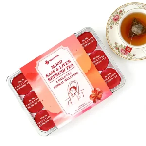 Liver Detox Tea for Women Men Stress Relief Mood Support Acne Cleanse Organic Herbal Blend Tea Bag Pack 14 Days