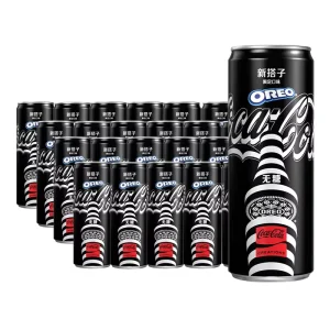 Low Fat Fruity Soda Carbonated Drinks 330ml Soft Canned New Co branded Cola