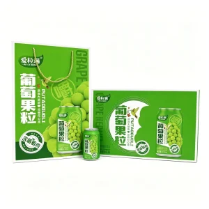 Low Price Juice Factory Offers 310ml Canned Grape Juice Drink with Pulp OEM ODM Accepted ISO Halal Certified