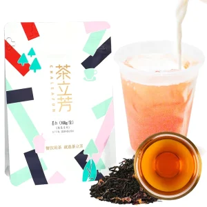 Luxury Organic Rose Black Tea Hand Rolled Loose Leaves Blended Health Tea Regular Grade 500g Bag Packaging