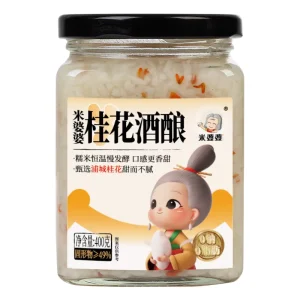 MIPOPO Osmanthus Flavored Glutinous Rice Wine 400g OEM Service Private Label Packaging Natural Low Alcohol