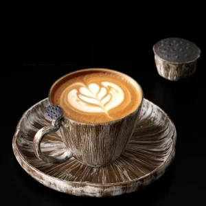 MSH Creative Coffee Cup Handmade Ceramic Latte Art Cup Latte Coffee Cup