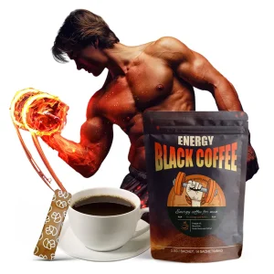 Man Power Bitter Instant Energy Coffee for Men with Maca and Herbs in Bag