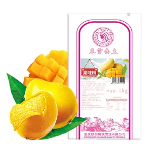 Mango Juice Powder Natural 1kg Extract Sweet Mango Flavor for Bubble Tea Milk Tea Cake Desserts Bag (HACCP ISO/HALAL Certified)
