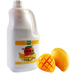 Mango Purees For Milk Tea Use 2L Bottle Packaging Bubble Tea Ingredients Natural Tastes