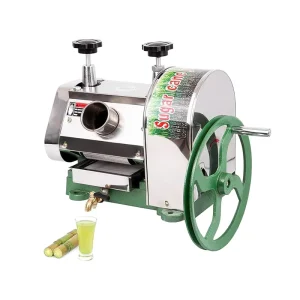 Manual Sugarcane Juice Extractor 110LBS/H Output Sugarcane Juice Machine With 3 Stainless Steel Rollers 63mm Large Inlet