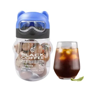 Manufacturer 2g*10 Cute Design Sugar Free Americano Instant Black Coffee Powder for Cafe