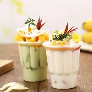 Manufacturer 80 Caliber Polypropylene Round Yogurt Ice Cream Pudding Cups Optional Lids In Stock Supply