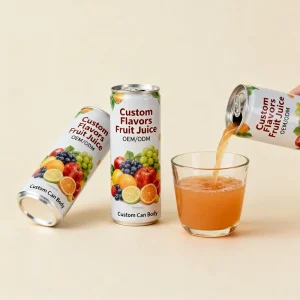 Manufacturer Direct Supply Shelf Stable Concentrated Apple Juice and Orange Pulp Juice in Aluminum Cans 330ml 355ml