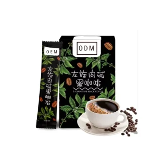 Manufacturing Unisex L carnitine Instant Black Coffee All Kinds of Coffee Series GMP Factory