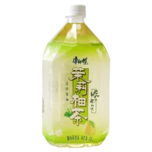 Master Kong Jasmine Pomelo Tea 1L*12 Bottles a Whole Case of Classic Large Bottle Tea Beverages