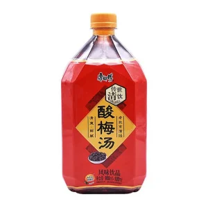 Master Kong Plum Soup Beverage 1L*12 Bottles Refreshing and Non-greasy Plum Juice Fruit-flavored Drink
