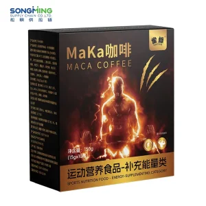 Men’s Energy Coffee MACA Goji Berry Black Coffee Yellow Essence Oyster Peptide Coffee Powder Songming 150g