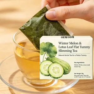Mild Flavor Winter Melon Lotus Leaf Tea Bags No Additives Natural Botanical Tea