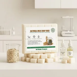 Mild Oat Milk Soap Base Coconut Olive Oil Moisturizing Paraben Free Sensitive Skincare Soap Raw Material Soap Base