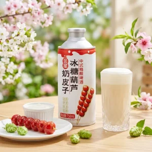 Milk Skin Hawthorn Chinese Craft Beer Ale Tinned Bottle 750mL 6 Pack Premium Alcoholic Beverage