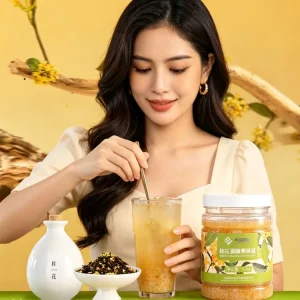 Milk Tea Source Factory Good Quality 1 kg Osmanthus Wine Lees Flavor Beverages for Bubble Tea