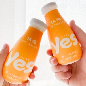 Milk Yogurt Drink 180gX12 Bottles of Strawberry flavored Yellow Peach flavored Yogurt Lactic Acid Bacteria Drink Whole Box