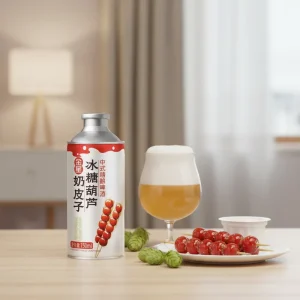 Milky skin Hawthorn Chinese Craft Canned Fruit & Vegetable Ale 1L 4.1% Alcohol Light Color Natural Taste