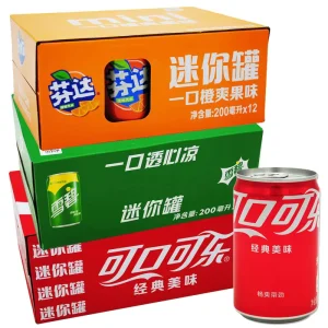 Mini Coca Cola Fanta Sprite 200mL Sugar free Zero calorie Carbonated Soft Drinks