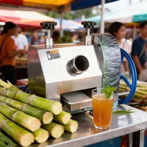 Mini Stainless Steel Sugarcane Extracting Juicer Manual Sugar Cane Machine 100% Sugar Cane Juice for Home