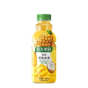 Mixed Fruit Juice Drink Unique Taste Coconut Apple Banana Mango Pineapple Sweet Sour Packaged Bottle