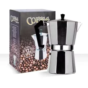 Mocha Pot Aluminum Alloy Espresso Moka Pot Espresso Maker Set with Lid Eco Friendly Classic Style Coffee Cafetiere