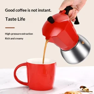 Mocha Pot Cross border Spot Coffee Pot Induction Cooker Covering Bottom Modern Minimalist Octagonal Aluminum China Household Pot