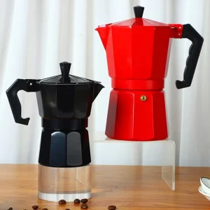 Moka Espresso Coffee Pot Espresso Induction Aluminium Custom logo Ethiopian Espresso Coffee Moka Pot