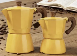 Moka Pot Bulk OEM Espresso Coffee Maker Customizable Logo Packaging Aluminum with Lid