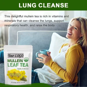 Mullein Leaf Tea Bags Chinese Herbal Supplement