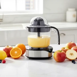 Multi Function Electric Digital Citrus Juicer 32 oz Waterproof Household Touch Screen Oil Free Cooker with Nonstick Basket