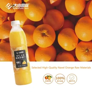NFC Frozen Navel Orange Juice Directly Drinkable 100% Natural Flavored No Additives 950ml for Bubble Tea Bottle Packaging