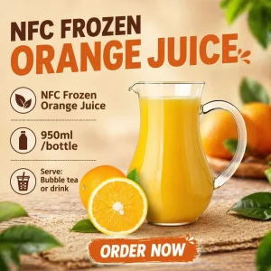 NFC Frozen Orange Juice Beverage, a Juice Distributor, Can Be Used As Raw Material for Bubble Tea