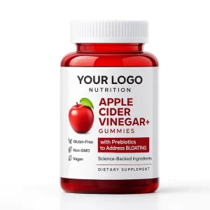 Natural Apple Cider Vinegar Gummies Non GMO Pectin Based ACV Supplement Metabolism Support Gut Cleanse Detox Healthy Wellness